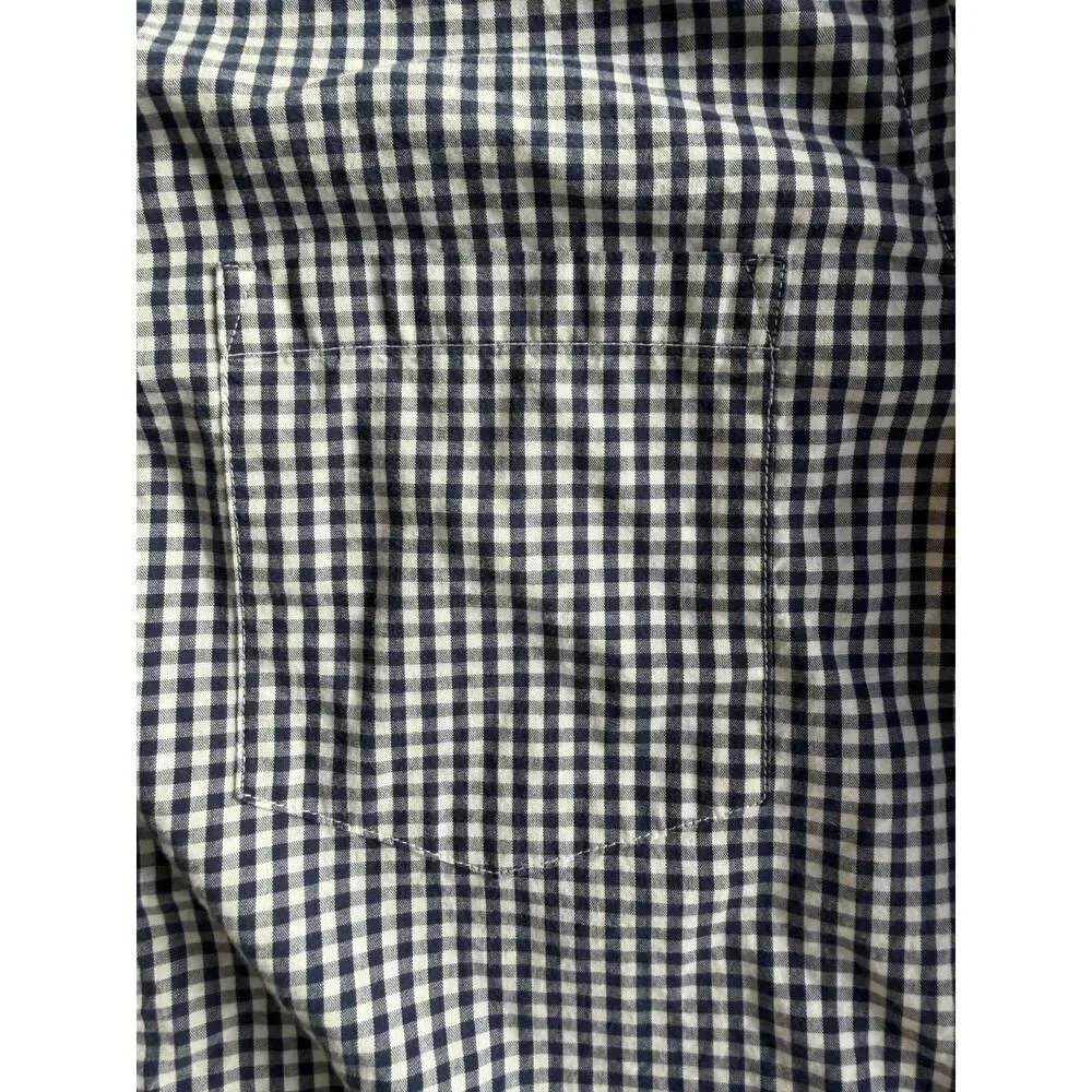 J.Crew Men's Slim Fit Blue Gingham Button-Down Shirt - Size S